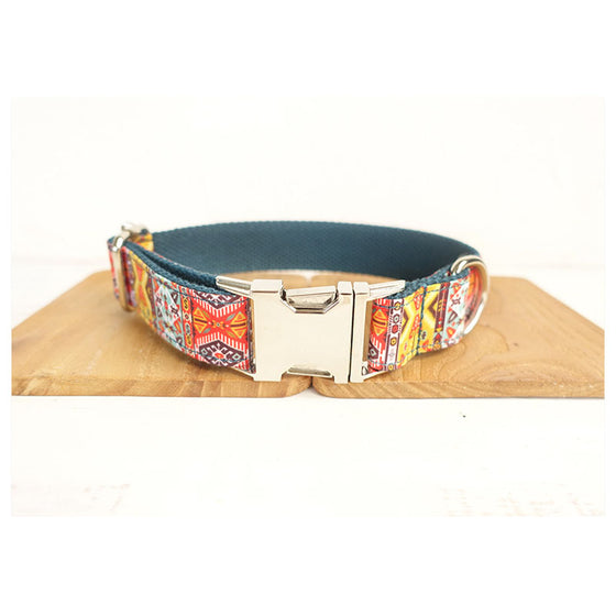 Bohemian Style Dog Collar and Leash Set | Available in Several Sizes