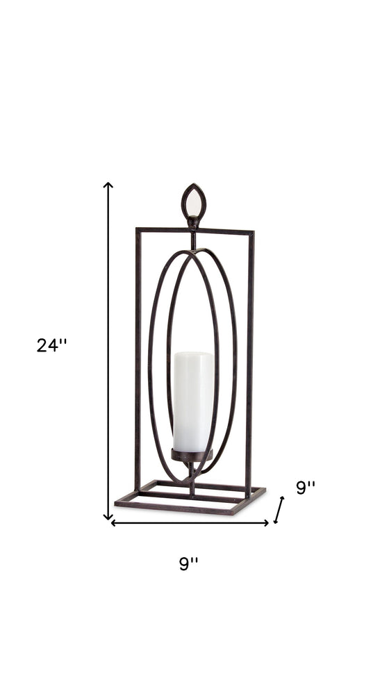 Contemporary Candle Holder Stand (Set Of 2)