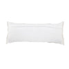 14" x 36" White Macrame Lumbar Pillow