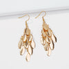 Sequins Retro Long Earrings in Gold