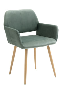  NEW Green Velvet Open Back Dining Chair | Available in 3 Colors