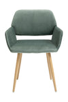 NEW Green Velvet Open Back Dining Chair | Available in 3 Colors
