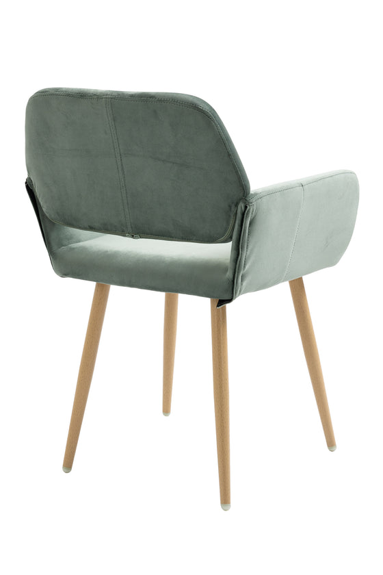 NEW Green Velvet Open Back Dining Chair | Available in 3 Colors