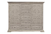 64" White Solid Wood Seven Drawer Chest