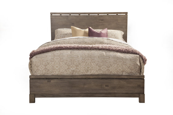 Gray Solid and Manufactured Wood King Bed | Available in Queen