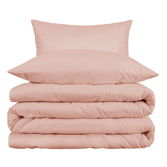 Blush King Cotton Blend 1000 Thread Count Duvet Cover Set