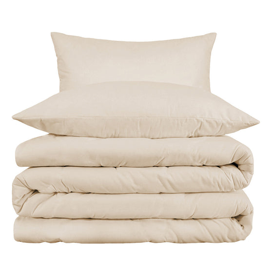 Ivory King Cotton Blend 1000 Thread Count Duvet Cover Set