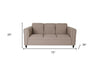 72" Beige Polyester Sofa