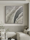 Hand Painted Silver and Gray Abstract Art | Available in 5 Sizes