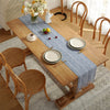 Home Handwoven Tassel Striped Table Runner