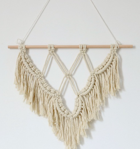 Pink Boho Style Macrame Wall Hanging Decoration | Available in 2 Colors