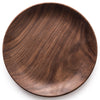 Black walnut round breakfast wooden tray