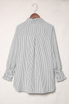 Light Blue Striped Button-up Shirt | Available in 3 Colors