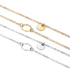 Simple Multi-layered Chain Necklace For Women in Gold Finish