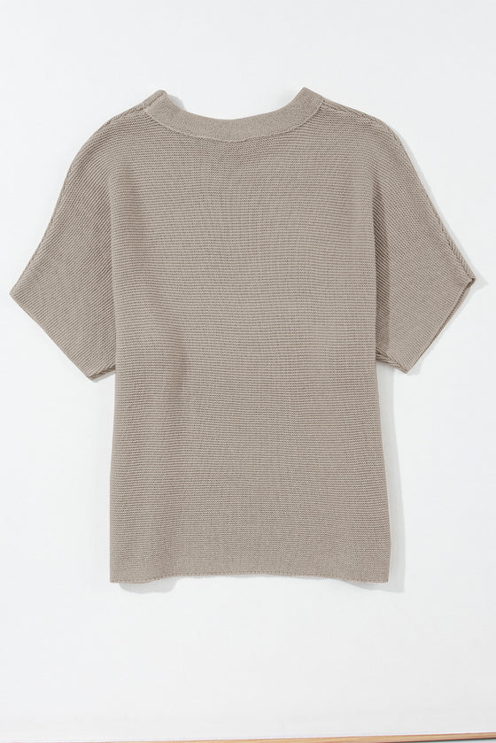 Coffee Batwing Sleeve Sweater | Available in Beige