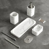 Four-piece Modern Resin Marble Bathroom Set