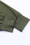 Green High Waist Pleated Casual Pocket Leggings | Available in 3 Colors