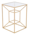 Canyon Side Table in Gold