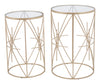 Hadrian Side Table Set Gold