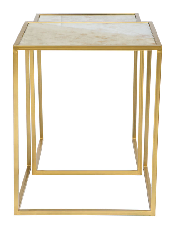 Calais Nesting Tables in Gold