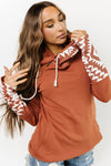 Aztec Pattern Pullover Hoodie with Pockets | Other Colors Available