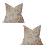 Set of 2 Pink Floral Pillow Covers | Available in 7 Sizes