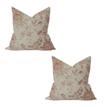  Set of 2 Pink Floral Pillow Covers | Available in 7 Sizes