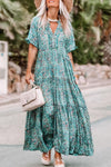 Sky Blue Paisley Maxi Dress