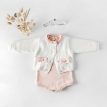  Pink and White Infant Knit Sweater and Onesie | Available in 4 Sizes