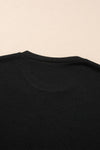 Black Ribbed T-shirt | Available in 3 Colors