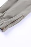 Green Slim Fit Pocketed Casual High Waisted Pants