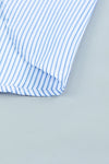 Light Blue Striped Button-up Shirt | Available in 3 Colors