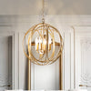 Modern Sphere Chandelier in Gold Finish