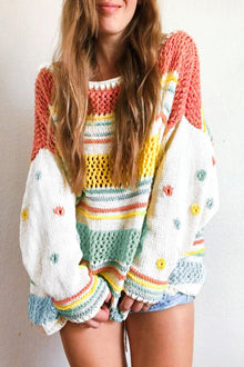  Multicolor Knitted Sweater