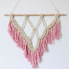 Pink Boho Style Macrame Wall Hanging Decoration | Available in 2 Colors