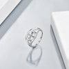 Sterling Sliver Celtic Circle Round Knot Rings