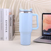 Pink Stainless Steel Water Mug with Straw | Available in Other Colors