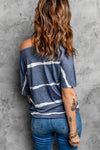 Tie Dye T-Shirt Short Sleeve Casual Tie Front Top