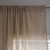 Curtains American Style Simple Pure Color Jute