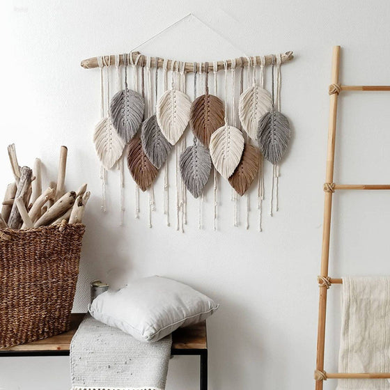 Multi-Colored Rustic Macrame Wall Hanging