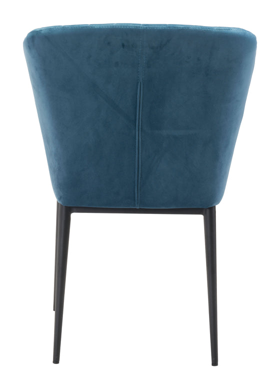 Set of 2 Tolivere Dining Chairs in Blue