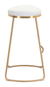 Bree Barstool White & Gold -Set of Two