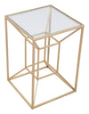 Canyon Side Table in Gold