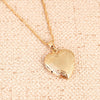 Heart Locket with Chain in Gold Finish