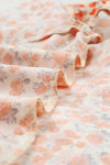 Orange Floral Tiered Sleeve Blouse