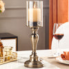 Elegant European Style Candle Holder in Brass Finish