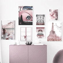  Pink Paris Canvas Prints | Available in Several Sizes