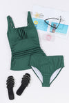 Dark Green Tankini Set