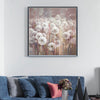 Frameless White Flower Wall Art Oil Painting