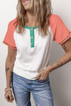 White Patchwork T-Shirt